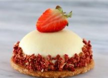 semifreddo al cioccolato bianco e fragole