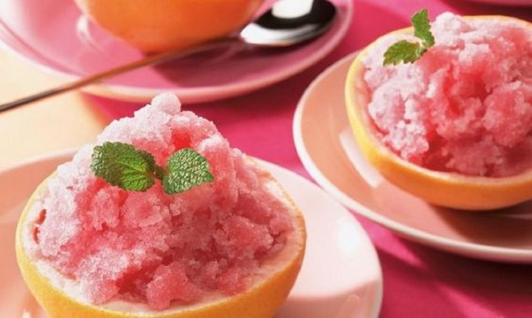 sorbetto al pompelmo rosa con bimby