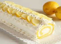 Torta arrotolata al limone