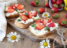 bruschette con fragole