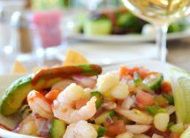 ceviche di tonno e gamberi