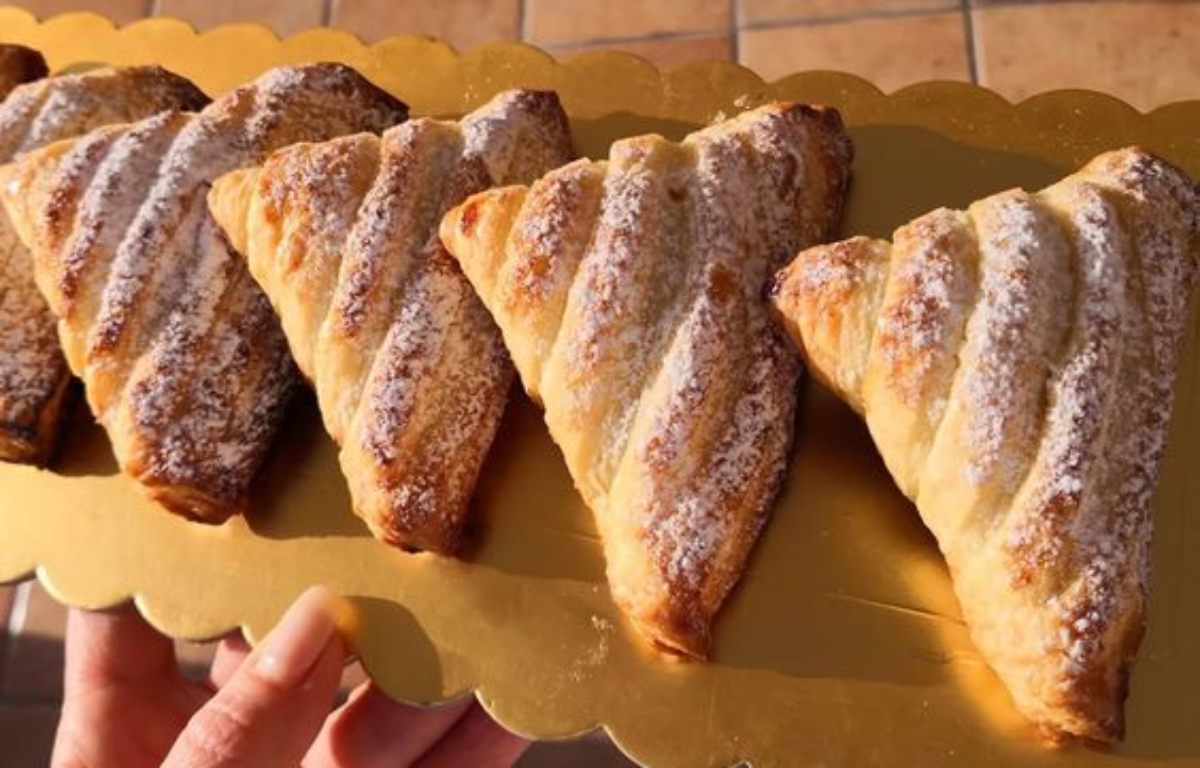 conchiglie di pasta sfoglia alla nutella