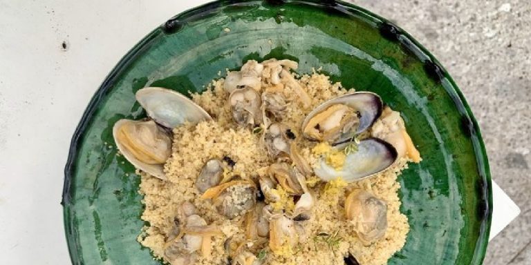 Cous cous vongole, zenzero e limone