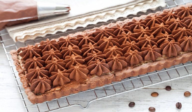 crostata fredda al cappuccino senza cottura