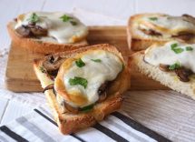 crostini funghi champignon e panna