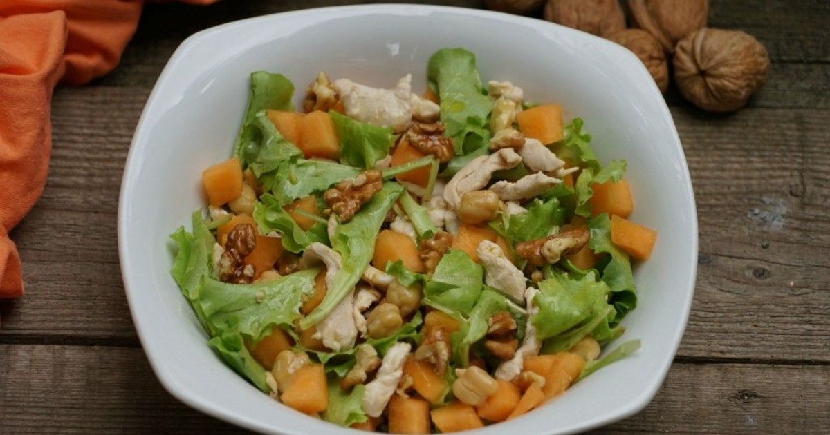 insalata di melone e pollo