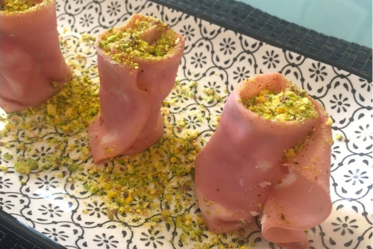 involtini di mortadella e caprino