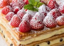 millefoglie frutti di bosco e crema chantilly