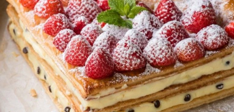 millefoglie frutti di bosco e crema chantilly