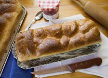 pan brioche alle pesche