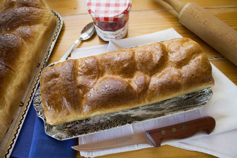 pan brioche alle pesche