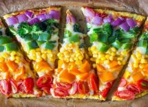 Pizza arcobaleno ricetta