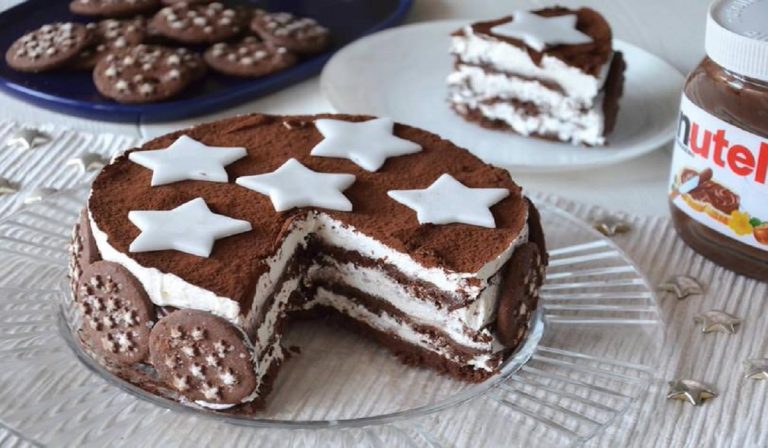 tiramisù pan di stelle e nutella senza caffe