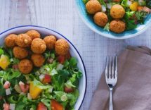 Polpette di ceci in insalata