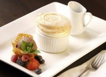 Soufflè al cioccolato bianco