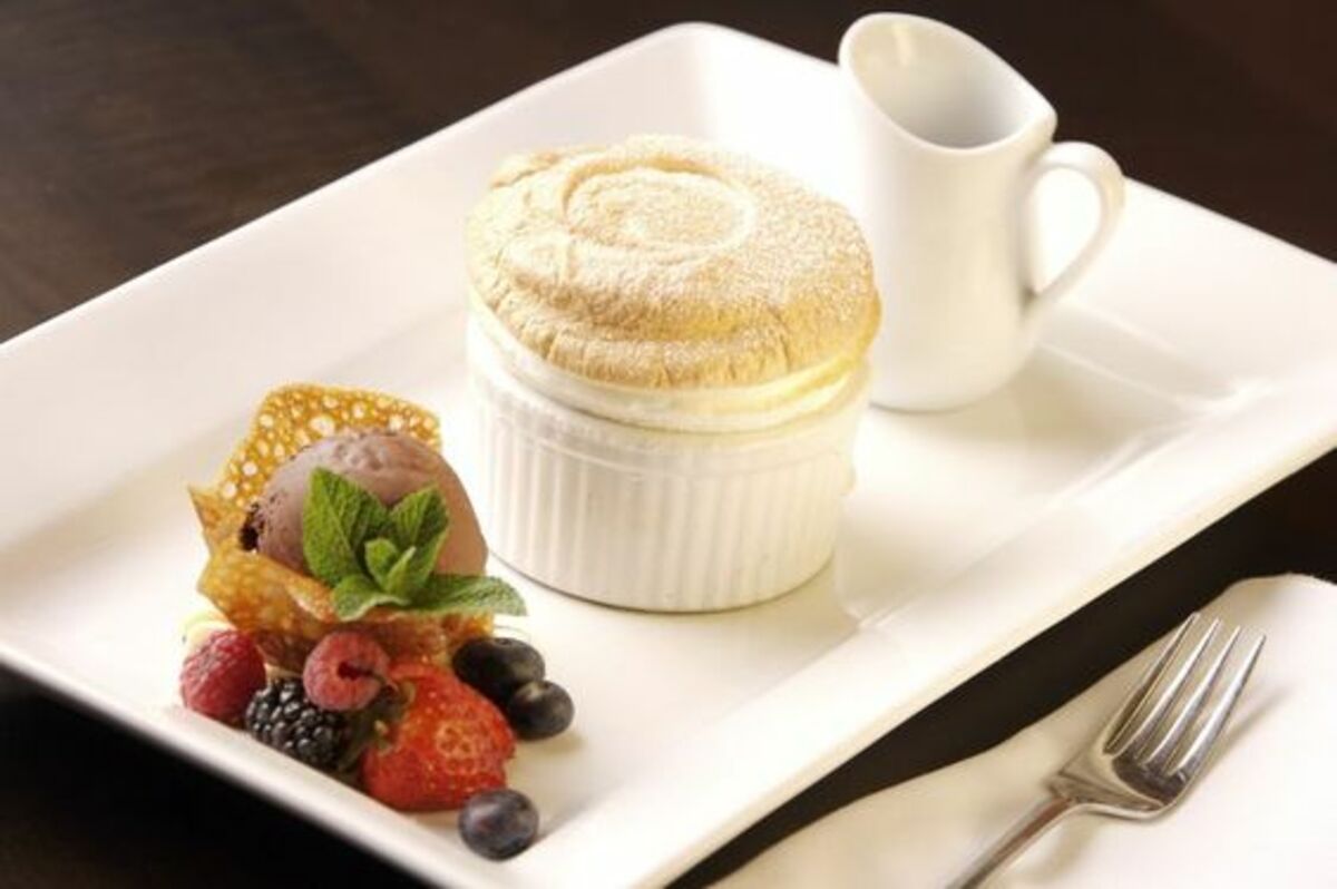 Soufflè al cioccolato bianco