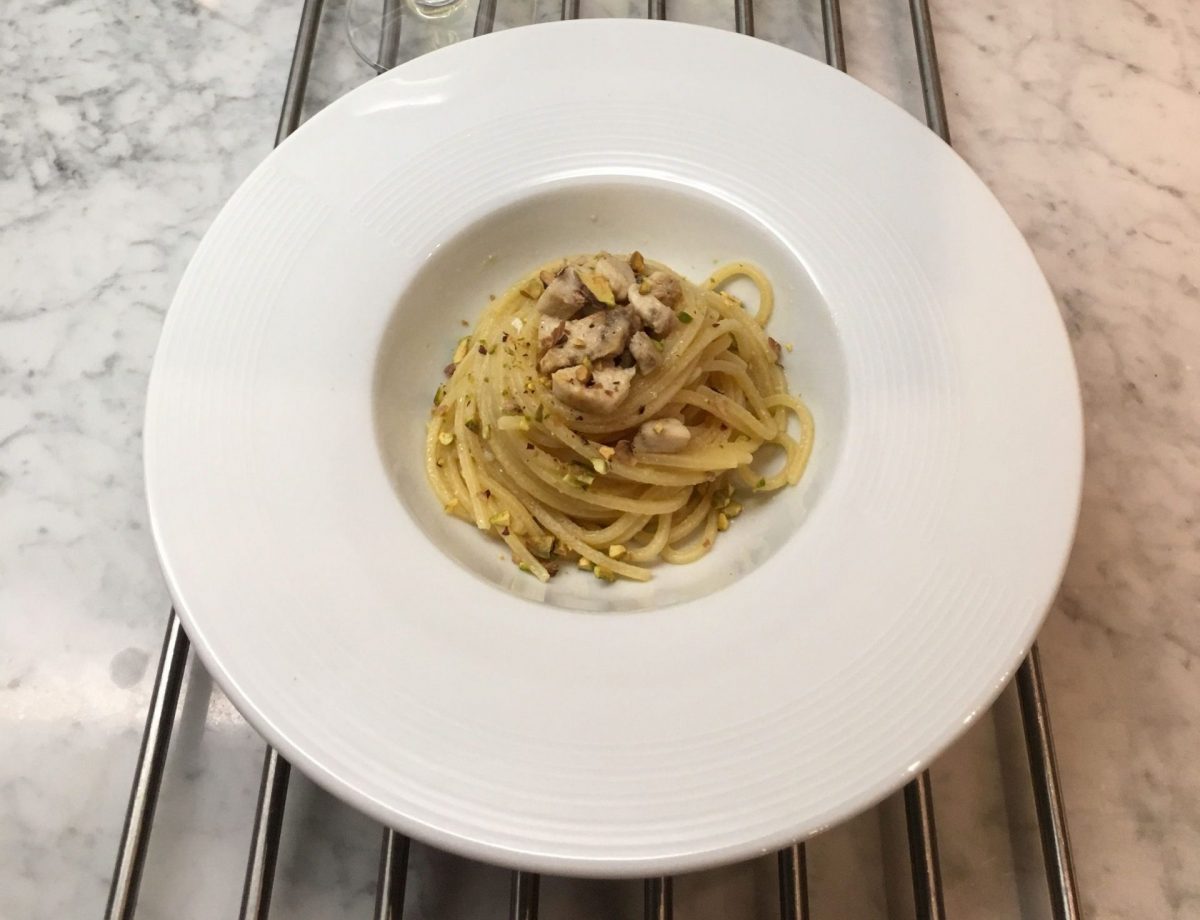 spaghetti alla chitarra con pesce spada