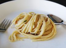 Spaghetti uva e formaggio