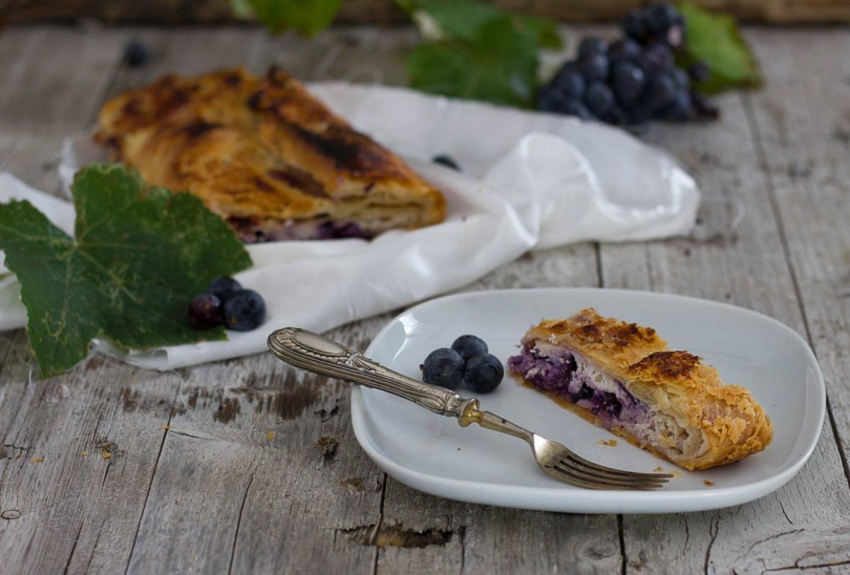 strudel di uva fragola