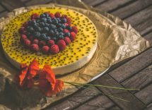 torta con crema al frutto della passione