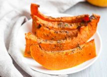 Zucca al forno con buccia al cartoccio