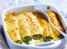 Cannelloni con ricotta e spinaci surgelati