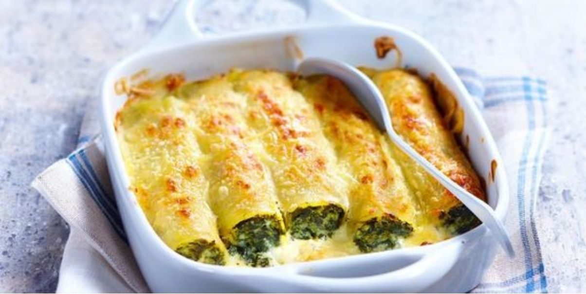 Cannelloni con ricotta e spinaci surgelati