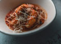 gnocchi melanzane e salsiccia