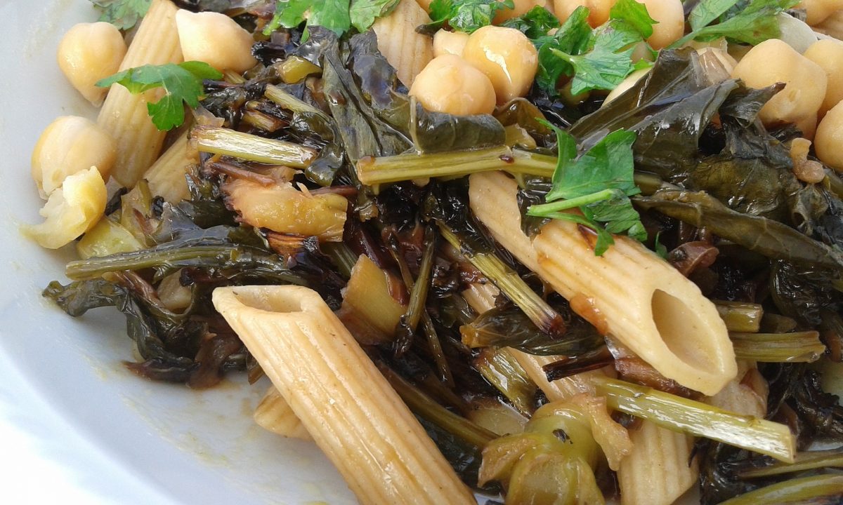 pasta con cicoria e ceci