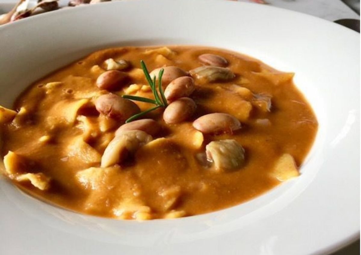 pasta fagioli e castagne secche