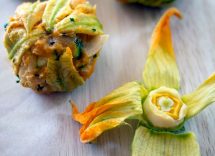 Polpette di fiori di zucca al forno