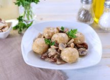 polpette di funghi champignon e patate