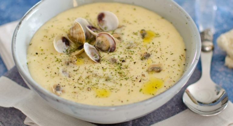 zuppetta di vongole e patate