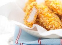 Crocchette di pollo con corn flakes