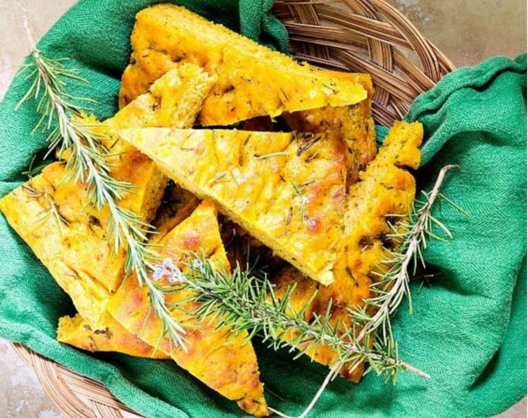 focaccia di zucca senza lievito