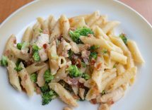 pasta con crema di broccoli e speck