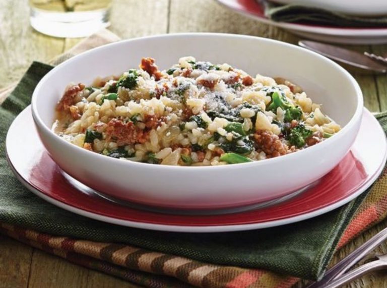 risotto broccoli e salsiccia bimby