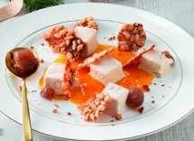 semifreddo ai marroni con salsa di cachi