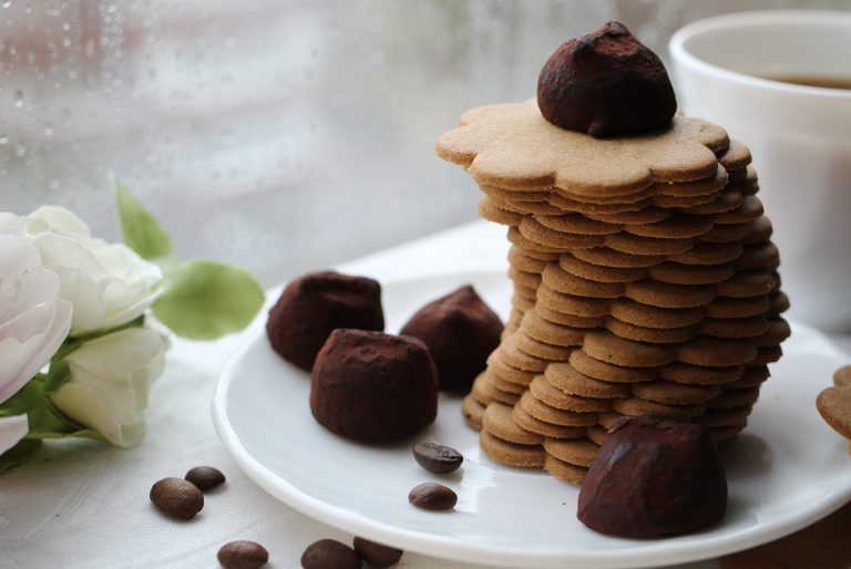 tartufi di castagne e cioccolato