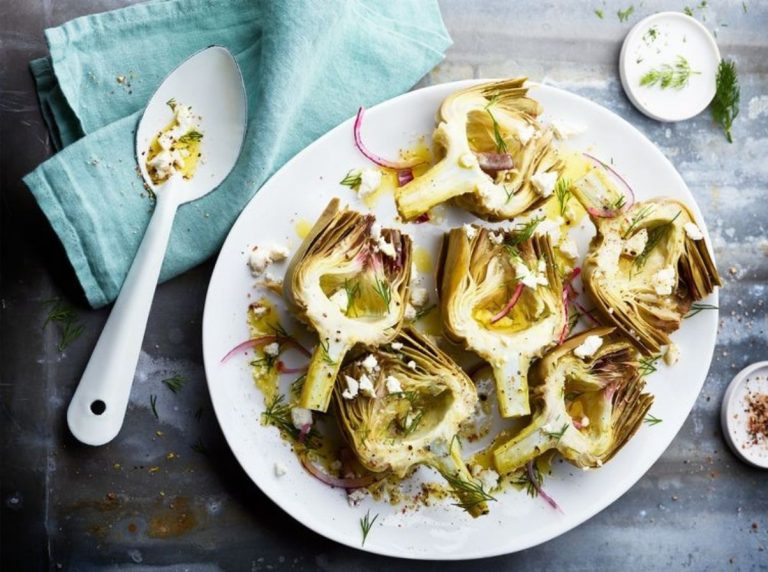 Carciofi al forno con limone