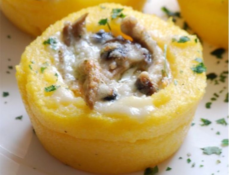 Cestini di polenta con funghi senza glutine