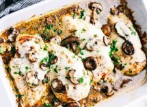 funghi gratinati al forno con besciamella