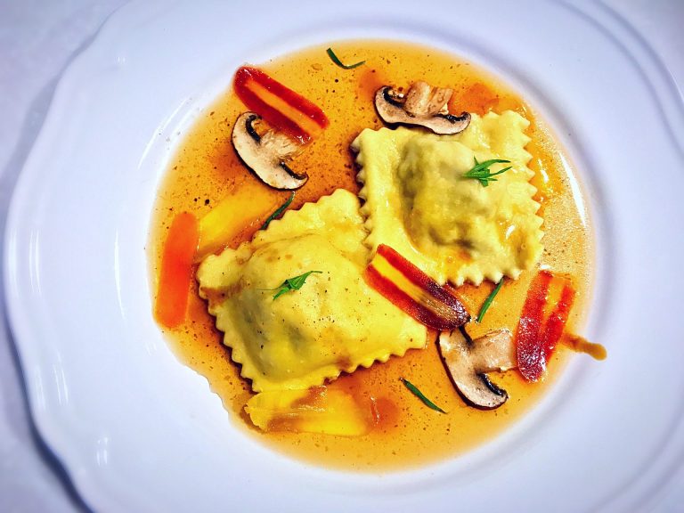 ravioli ripieni di patate menta