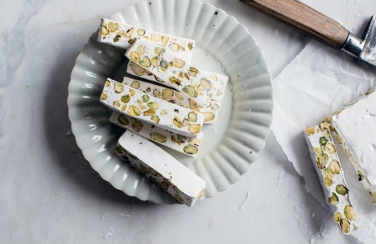 Torrone mandorle e pistacchi vegan