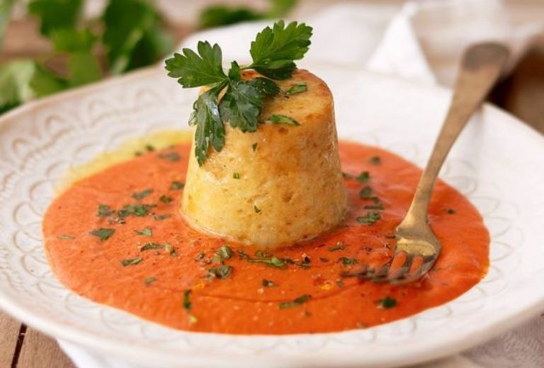 Tortino di pesce e stracciatella