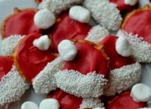 Biscotti cappello di Babbo Natale