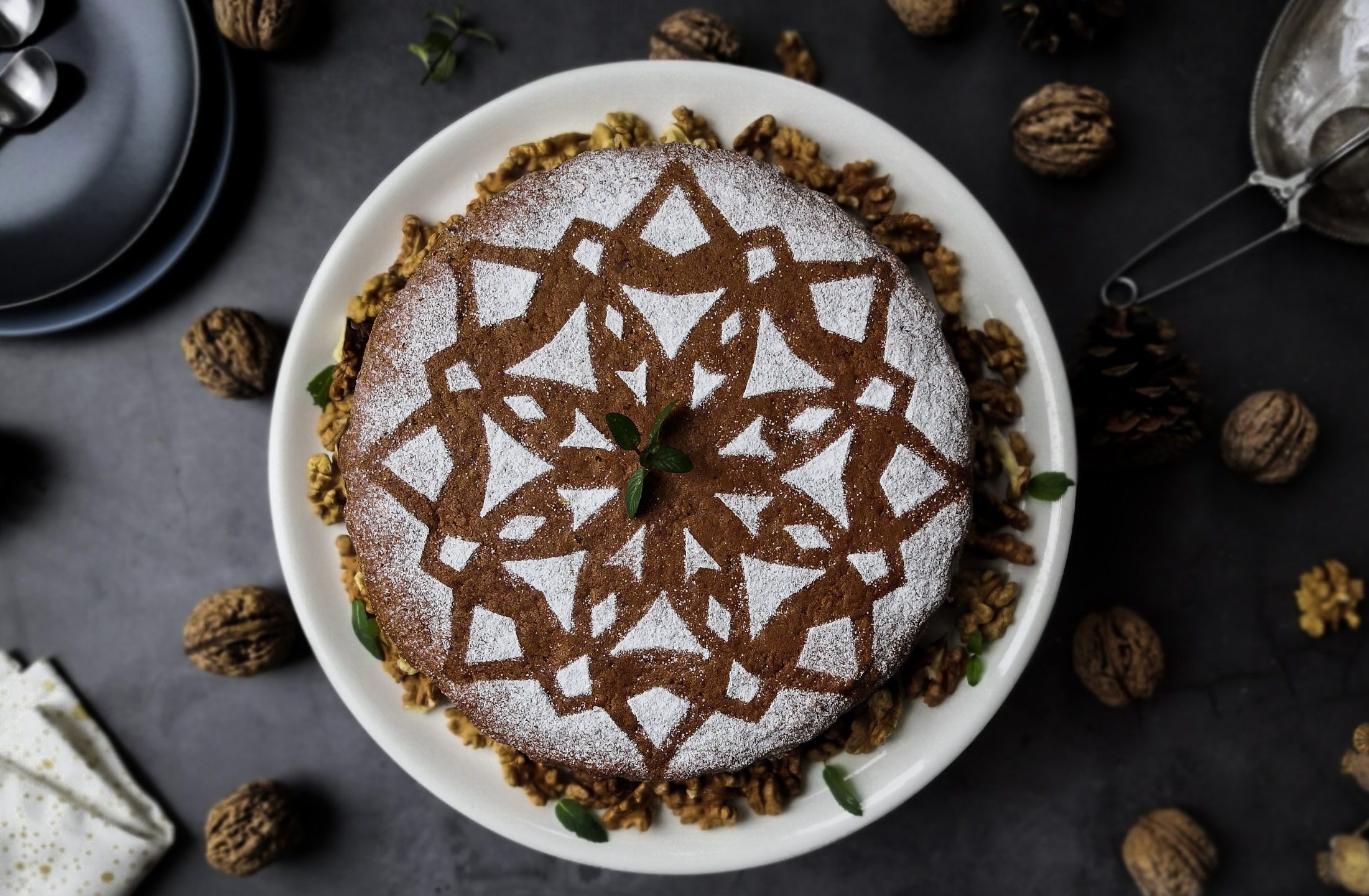 caprese con farina di nocciole