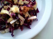 insalata di radicchio con mele e noci