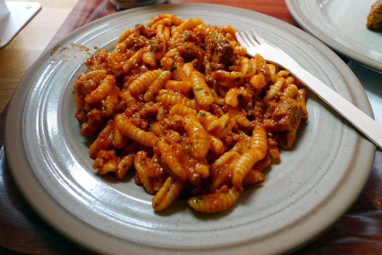 malloreddus con salsiccia e zafferano