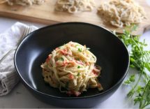 Tagliolini al salmone affumicato senza panna